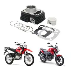 GENERICO - Kit Cilindro Honda Invicta Cbf / Xr 150 (piston + Cilindro)
