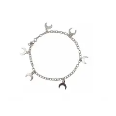 GENERICO - Pulsera Mujer Luna Plata Fina Italiana 925