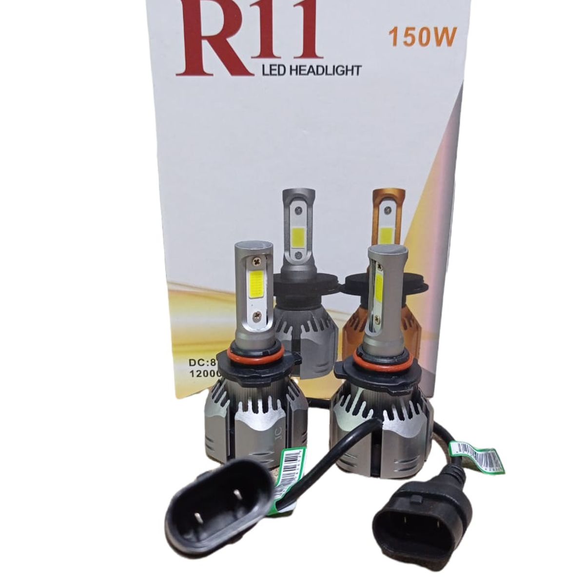 GENERICO - X2 ampolleta turboled R11 12000 lúmeneS 150 watts 9005/9006