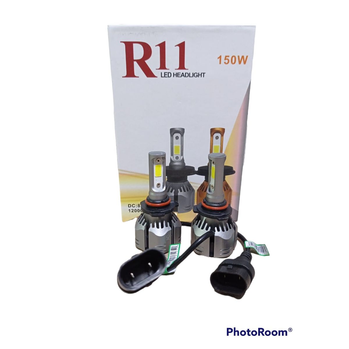 GENERICO - X2 ampolleta turboled R11 12000 lúmeneS 150 watts 9005/9006