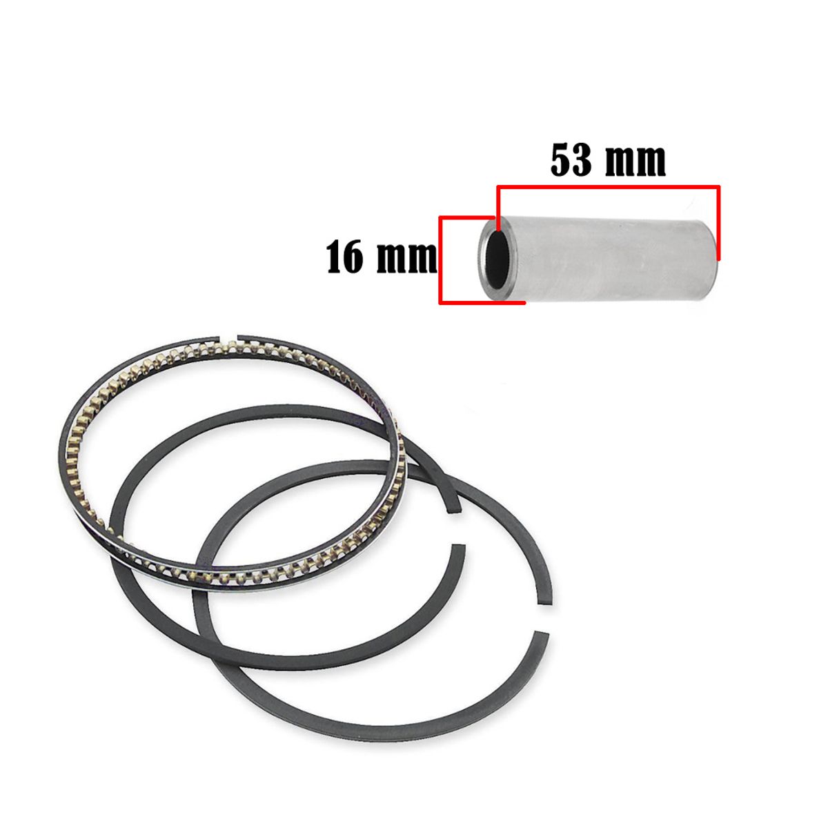 GENERICO - KIT DE CILINDRO MOTO UM 200 (67mm p16mm)