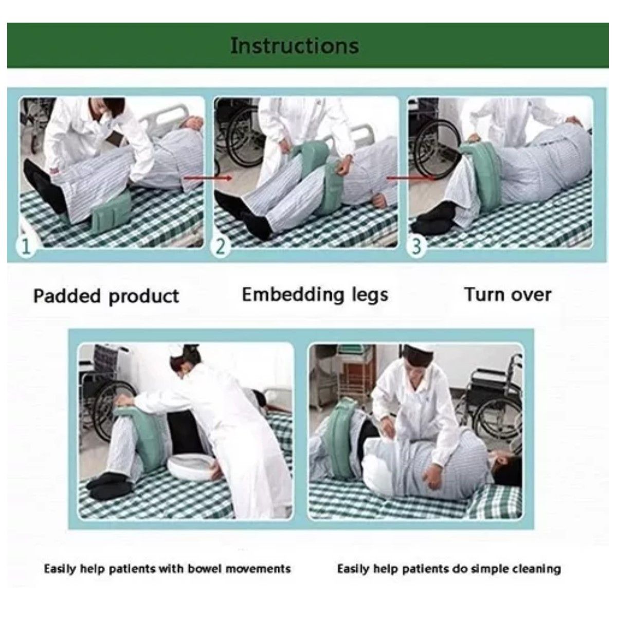 GENERICO - Cojín Ortopédico Rotación de Paciente