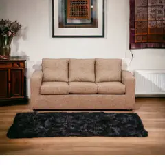 MUEBLES AMERICA - Sofá Emilia 3 Cuerpos Cuero Auris Beige