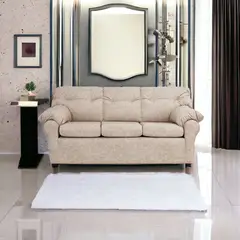 MUEBLES AMERICA - Sofá América 3 Cuerpos Cuero Auris Beige