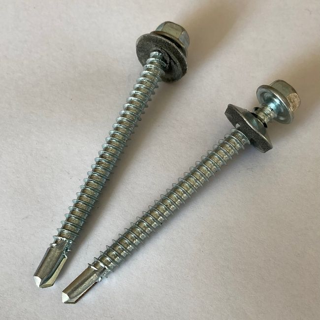 GENERICO - 100 Autoperforantes 12 x 2.1/2"  Hexagonal con Golilla