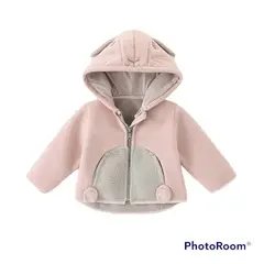 ANGO - CHAQUETA DE POLAR BEBES CONEJA ROSA