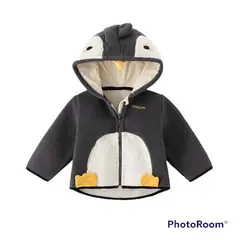 ANGO - CHAQUETA DE POLAR BEBES PINGUINO