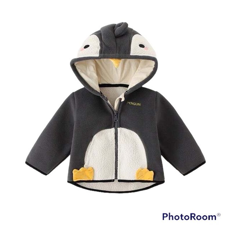 ANGO - CHAQUETA DE POLAR BEBES PINGUINO