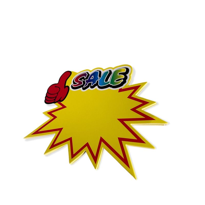 GENERICO - 30 Etiquetas Grandes Oferta De Cartón Para Precios 15x19 Cm