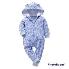 ANGO - Enterito Micropolar BEBE CELESTE AUTOS