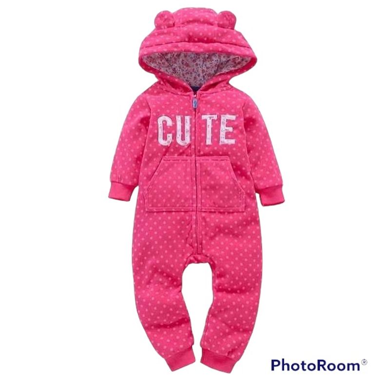 ANGO - Enterito Micropolar BEBE FUCSIA CUTE