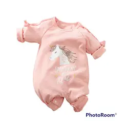 ANGO - Enterito bebé Algodón UNICORNIO Rosa