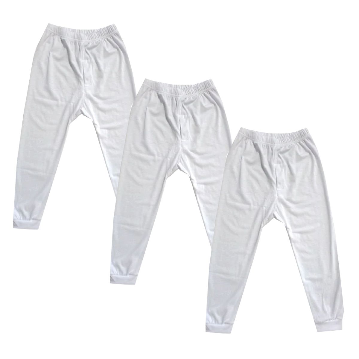 GENERICO - Pack 3 Calzoncillos Largos Niños Algodón Invierno