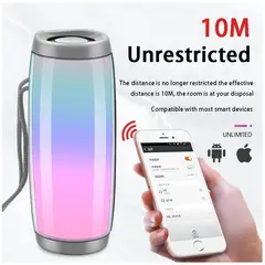 GENERICO - Parlante Portátil Bluetooth Altavoces inalámbricos Waterproof Luz LED