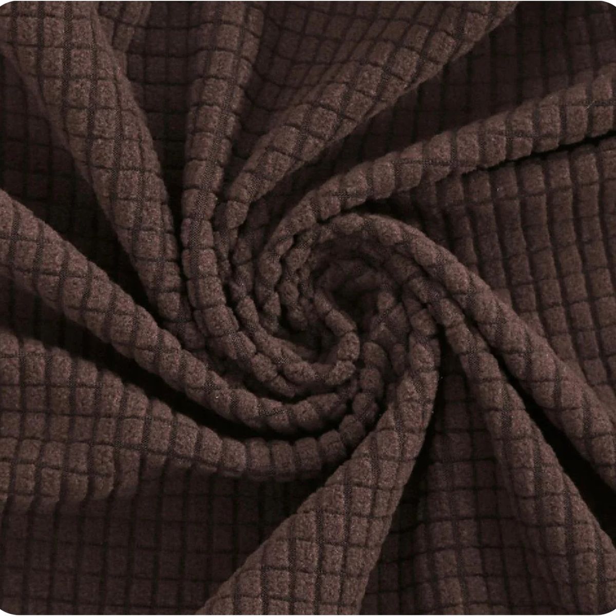 GENERICO - FUNDA CUADRILLE CAFE PARA SILLON DE 4 CUERPO 235- 310 CM