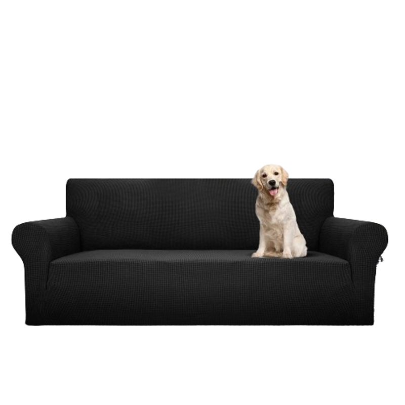 GENERICO - FUNDA CUADRILLE NEGRO PARA SILLON DE 3 CUERPO 180- 230 CM