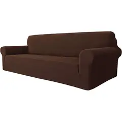 GENERICO - FUNDA CUADRILLE CAFE PARA SILLON DE 3 CUERPO 180- 230 CM