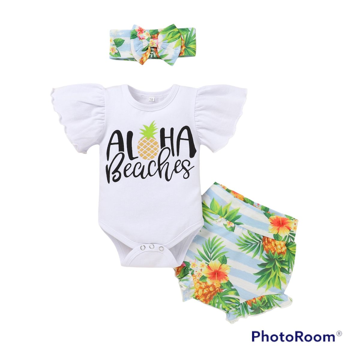 ANGO - Conjunto Ango Verano  3 piezas ALOHA Piñas