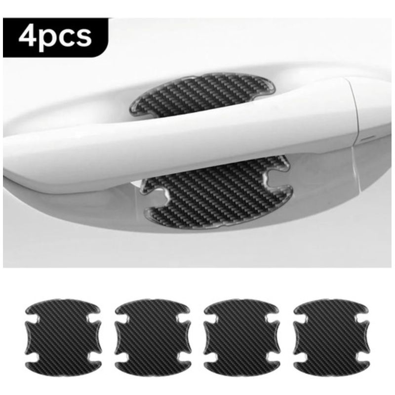 GENERICO - X4 Protector De Puerta Manilla Flexible Adhesivo Auto