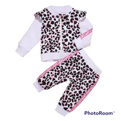 ANGO - Conjunto Bebé Niña Animal Print blanco
