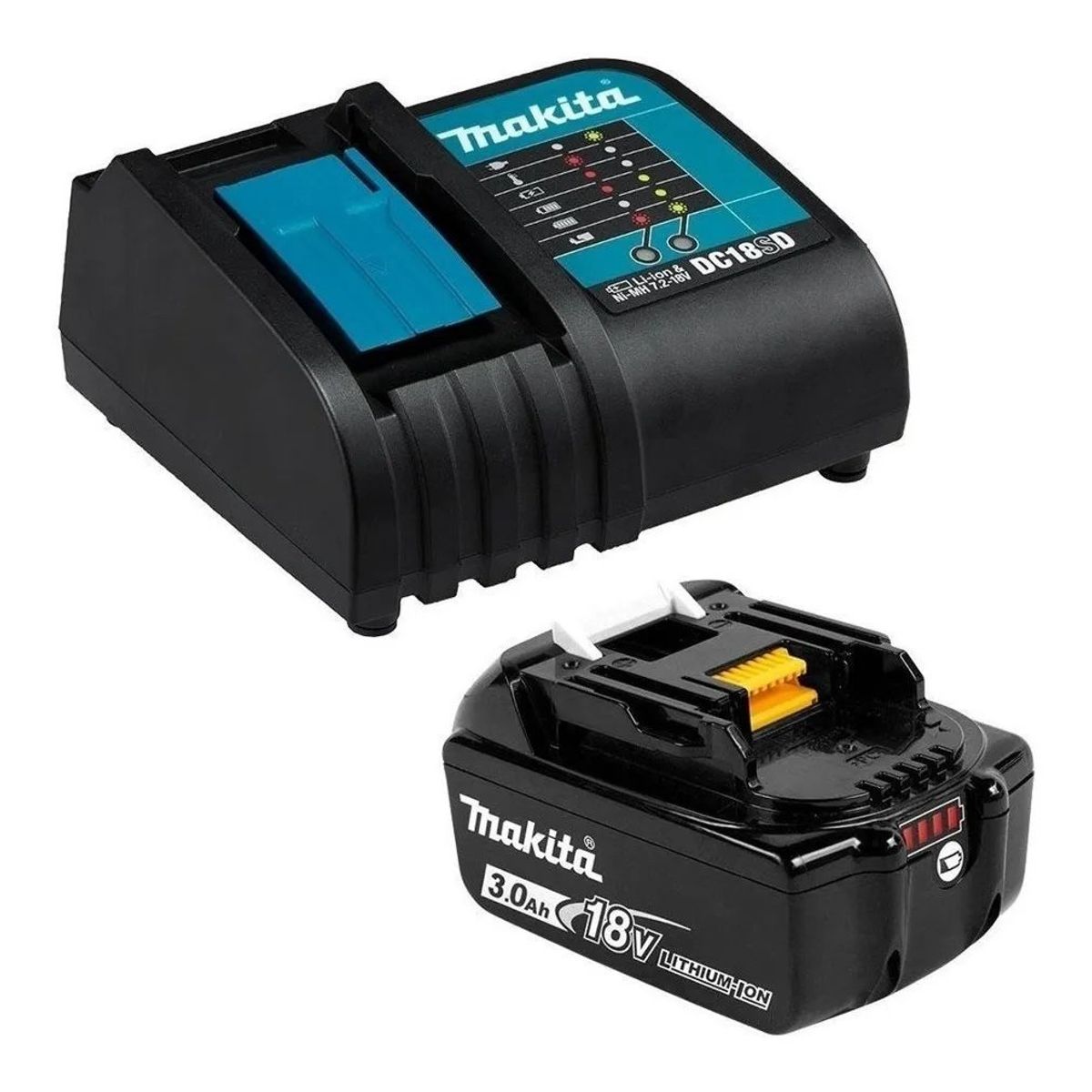 MAKITA - Kit Batería 18v 3.0 Ah + Cargador Makita 199994-5