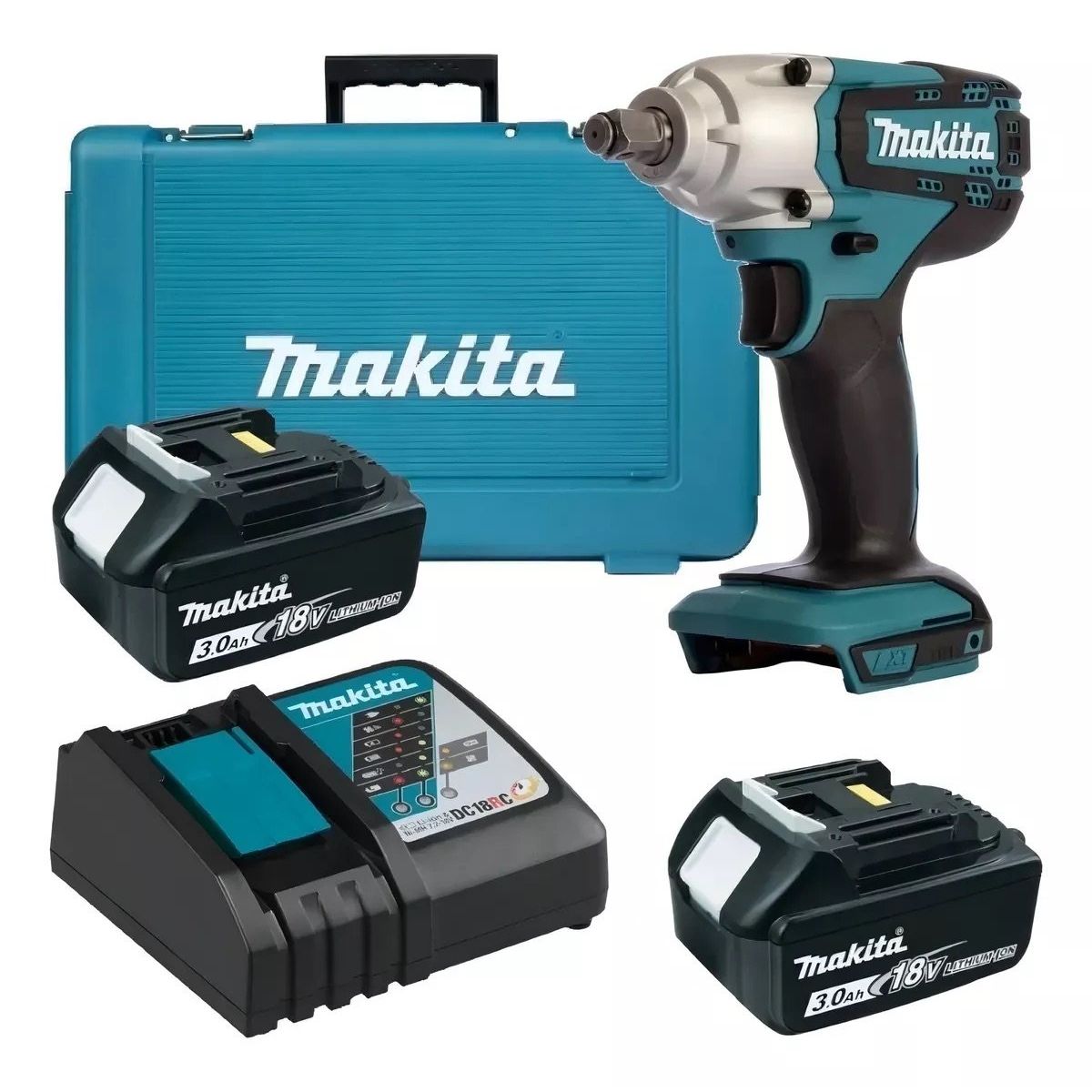 MAKITA - Llave De Impacto Inalámbrica Makita 18v 190 Nm Dtw190rfe