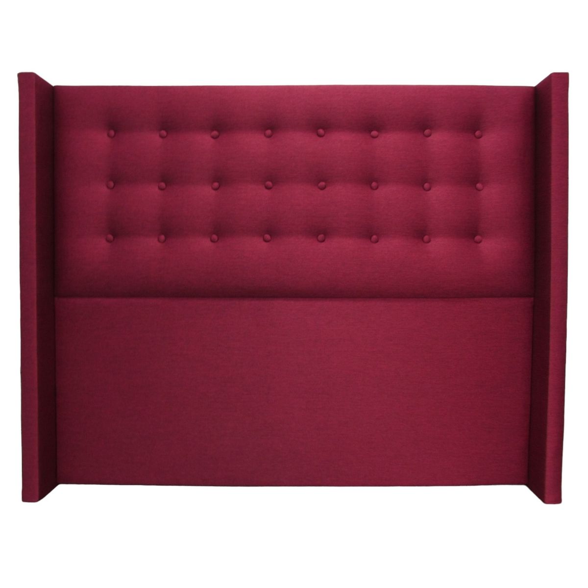 GENERICO - Respaldo para Cama 2 plazas botones francia lino burdeos