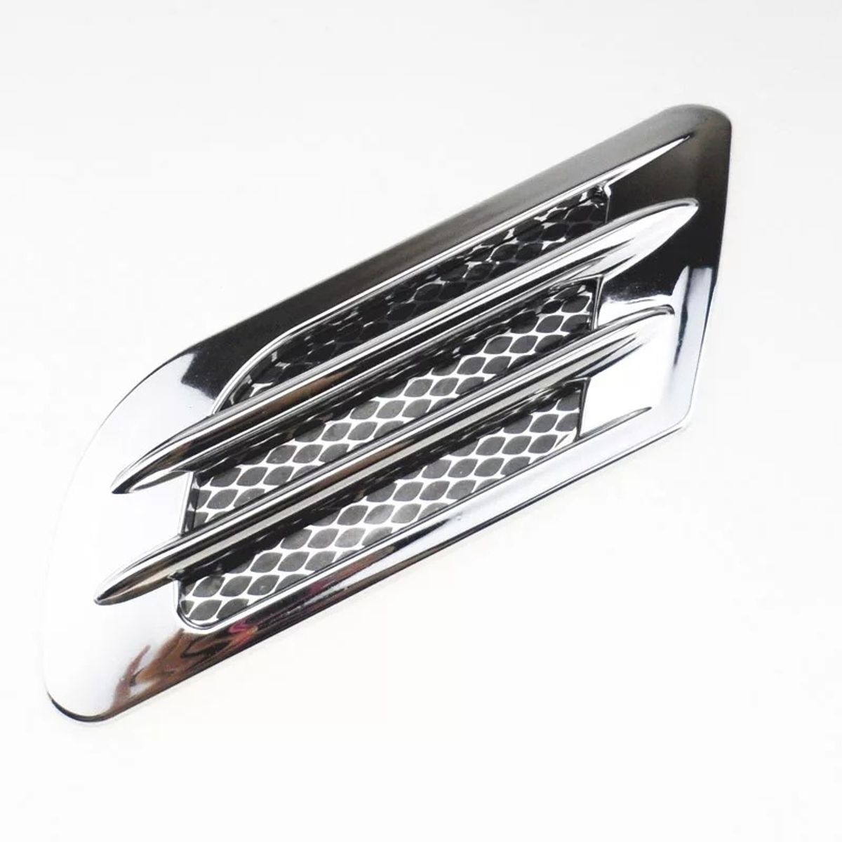 GENERICO - X2 Toma De Aire Lateral Y Capot Adhesiva Auto Rsport Cromado