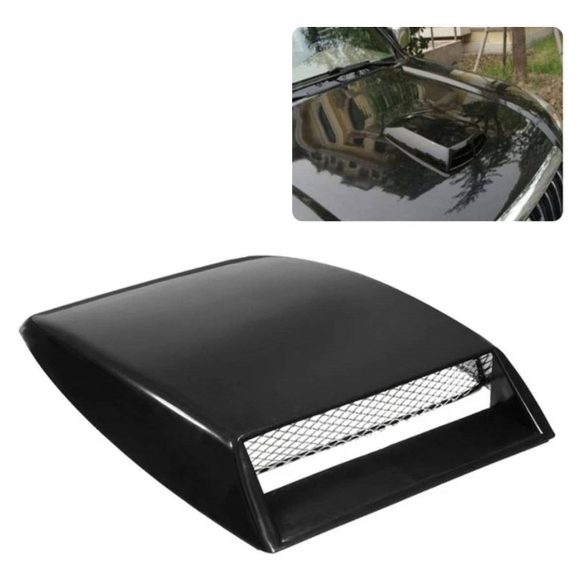 GENERICO - Toma De Aire de Capot Adhesiva Negro Auto Tuning Universal