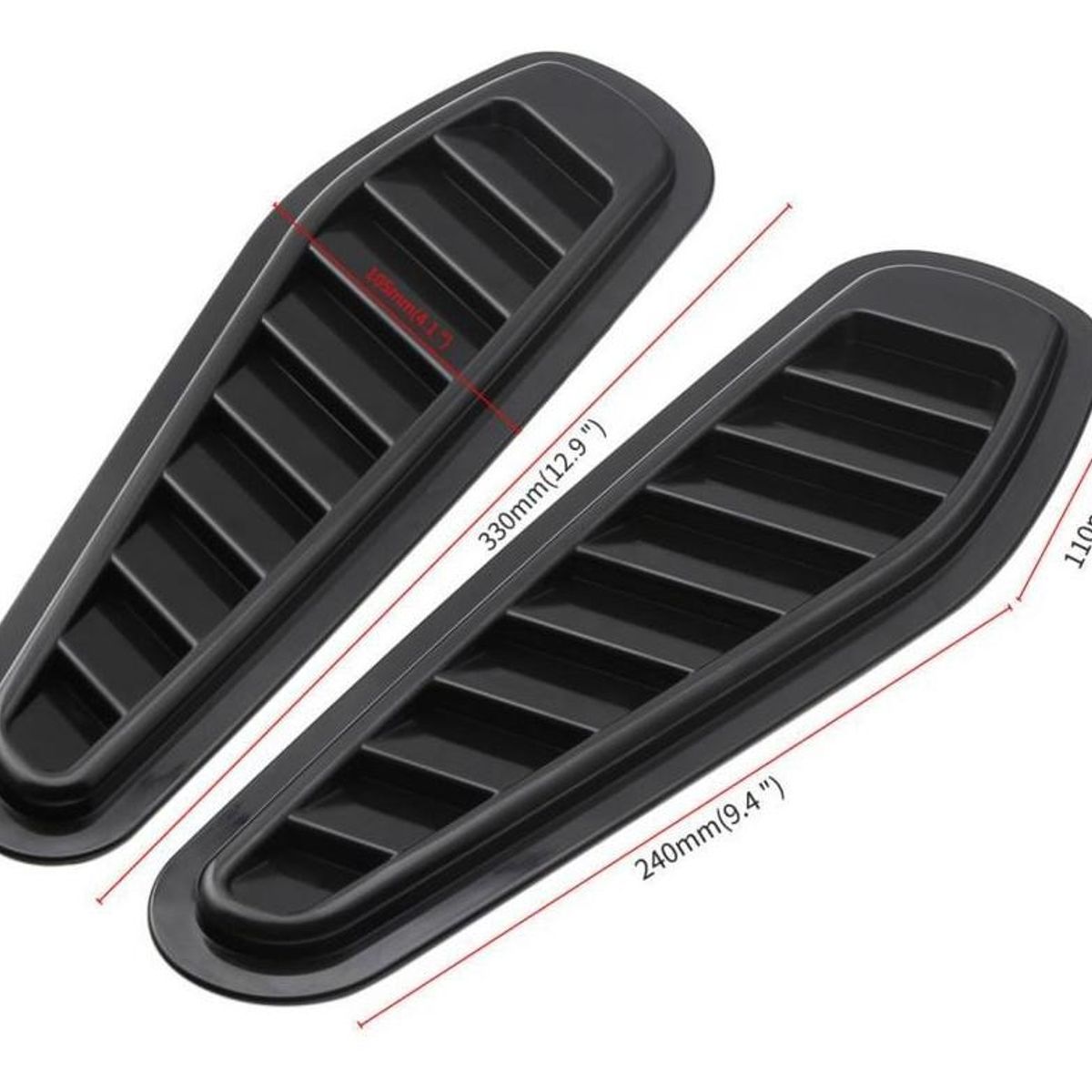 GENERICO - X2 Toma De Aire Adhesivo Capot Stiker Universal