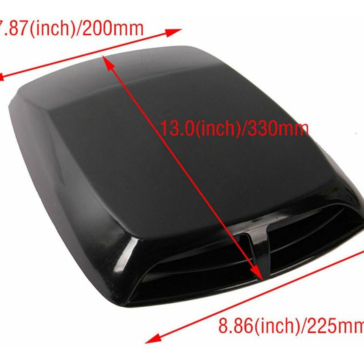 GENERICO - Toma De Aire Capot Adhesiva Auto Tuning Mediana Negro