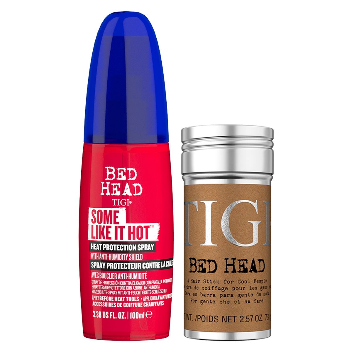 TIGI - Set protector termico y cera en barra hair stick wax - Bed Head Tigi