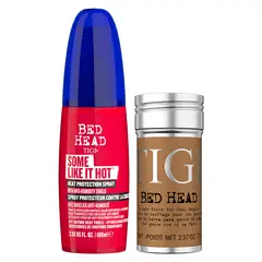 BED HEAD DE TIGI - Set protector termico y cera en barra hair stick wax - Bed Head Tigi