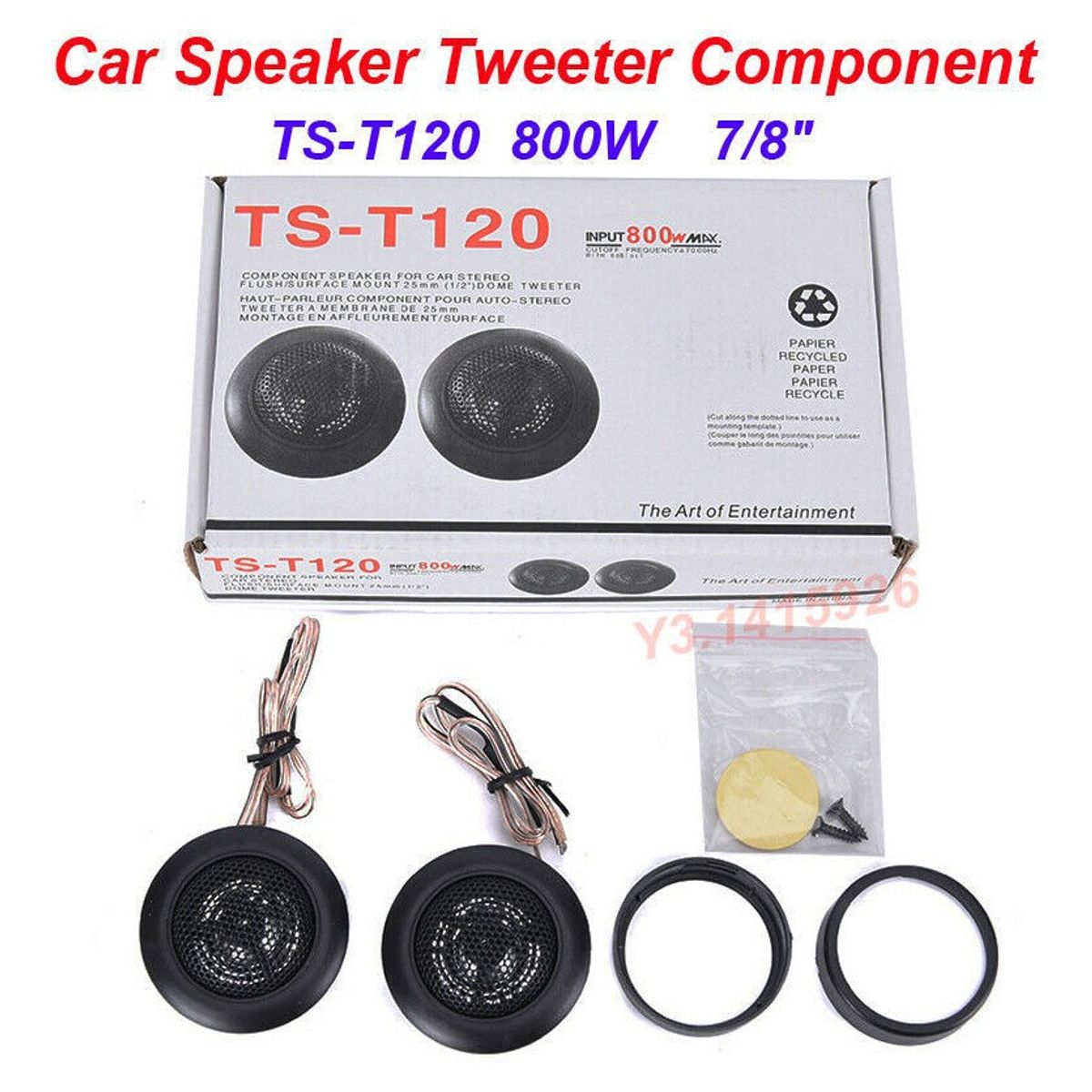 GENERICO - Tweeter X2 Parlante Optimizador Sonido 800w T120