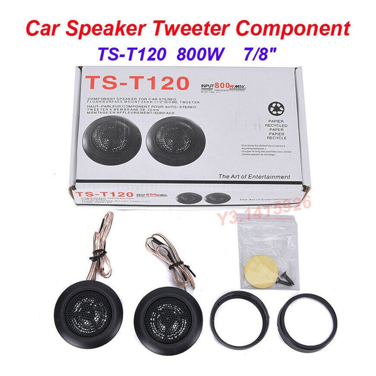 GENERICO - Tweeter X2 Parlante Optimizador Sonido 800w T120