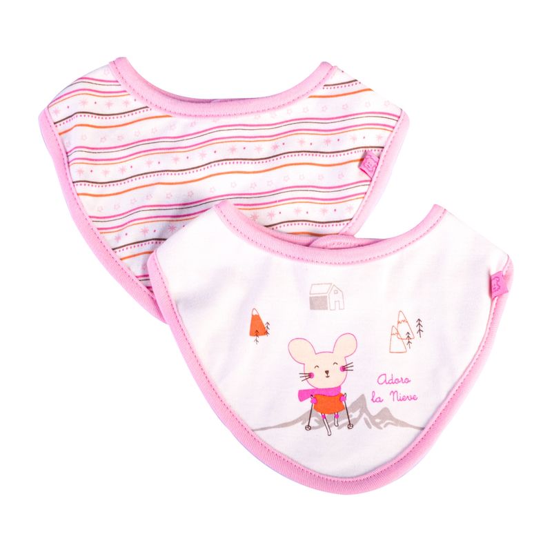 PILLIN - Set 2 Pzas Bandana Bebé Niña Multicolor Pillin PILLIN