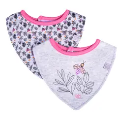 PILLIN - Set 2 Pzas Bandana Bebé Niña Multicolor