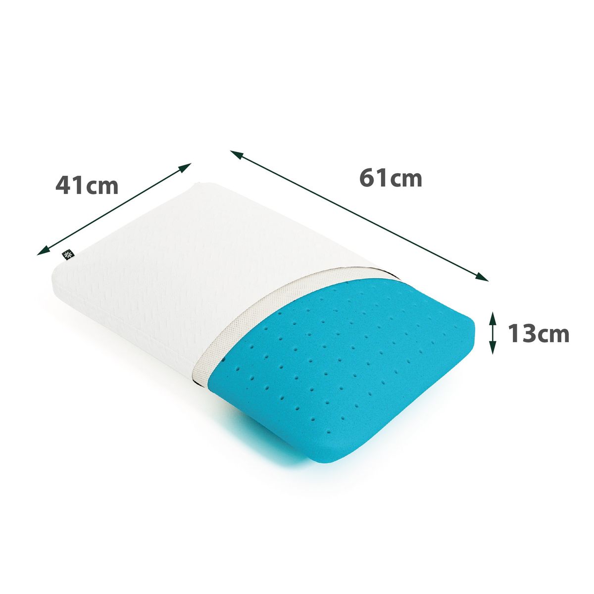 ZINUS - Almohada Air Gel Memory Foam Zinus 40x60cm