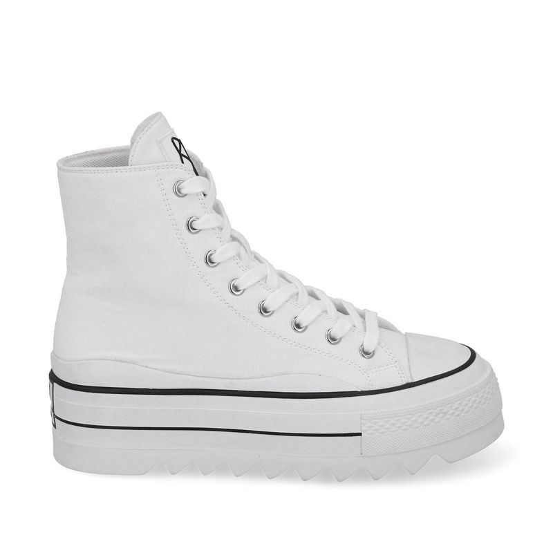 GOTTA - Zapatilla Mujer Plataforma Blanca 33742
