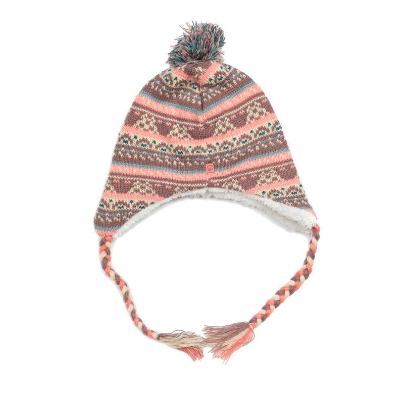 PILLIN - Gorro Bebé Niña Orejeras Y Pompón Lila Pillin PILLIN