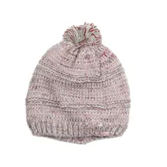 PILLIN - Gorro Bebé Niño Pompón Gris Claro Pillín