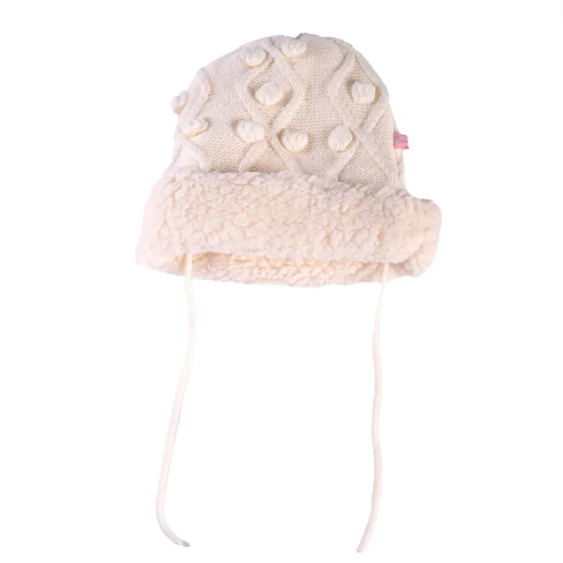 PILLIN - Gorro Bebé Niña Crudo Pillín - Crema