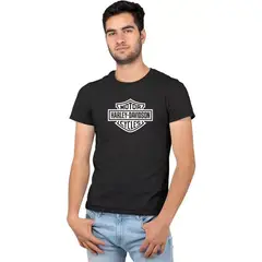 ROLY - Polera Negra Hombre Harley Davidson