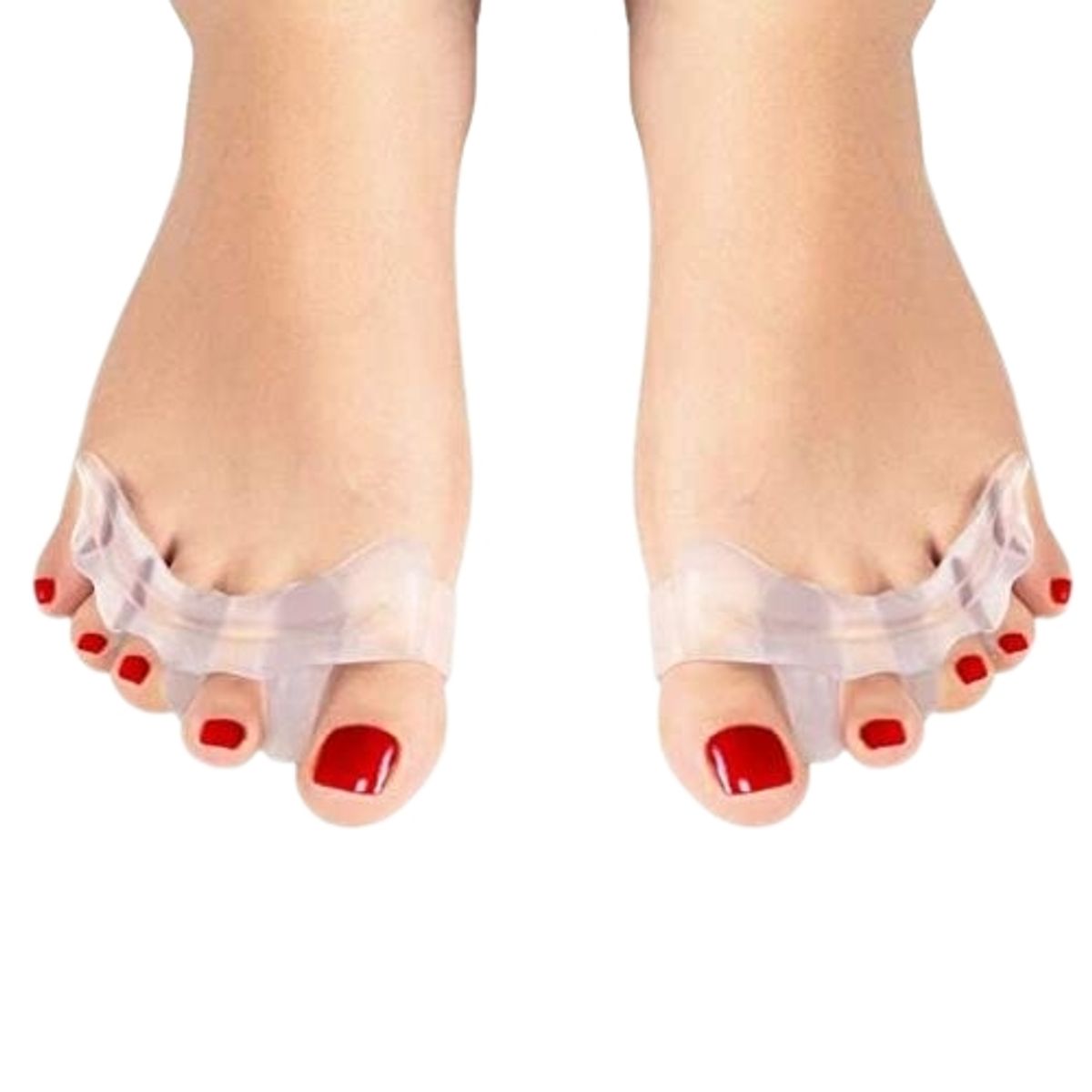 GENERICO - Par Separador de Dedos Pie Silicona Para Juanetes