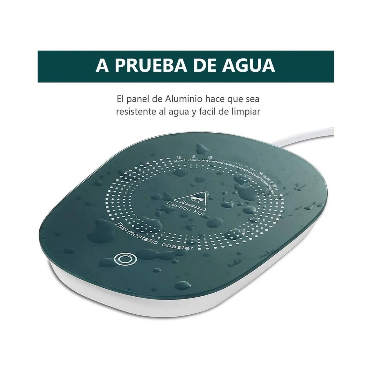 GENERICO - Taza Con Calentador Eléctrico 55°c Tazón Para Café Té Leche Verde