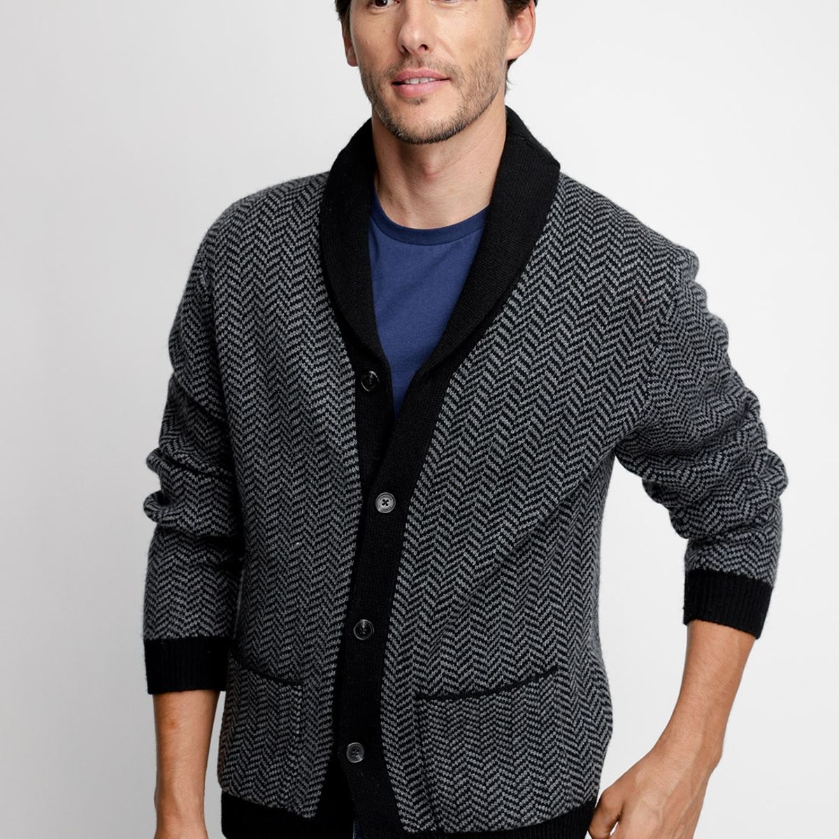 FEROUCH - Cardigan Montana Negro Ferouch