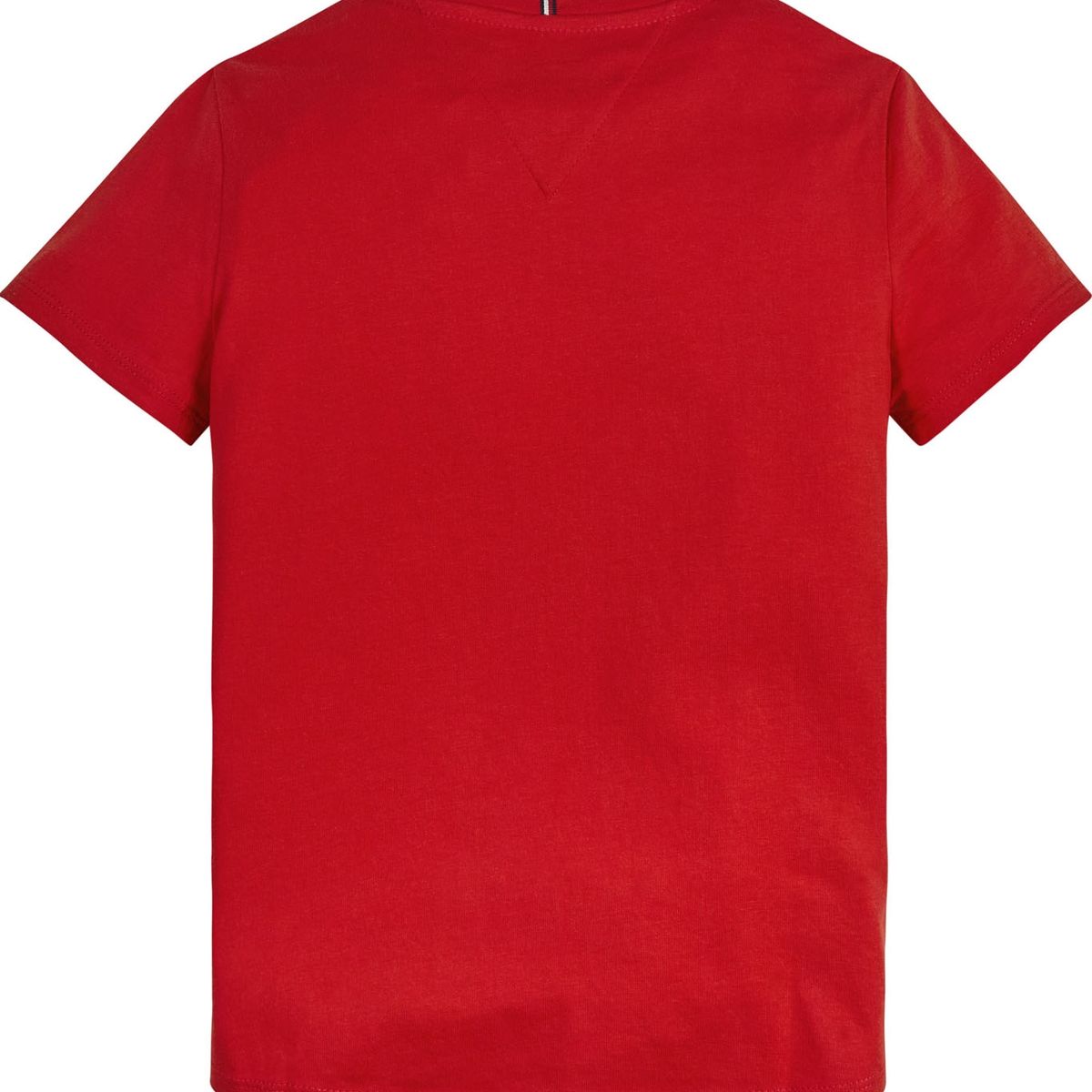 TOMMY HILFIGER - Polera Essential Organic Cotton Rojo Tommy Hilfiger
