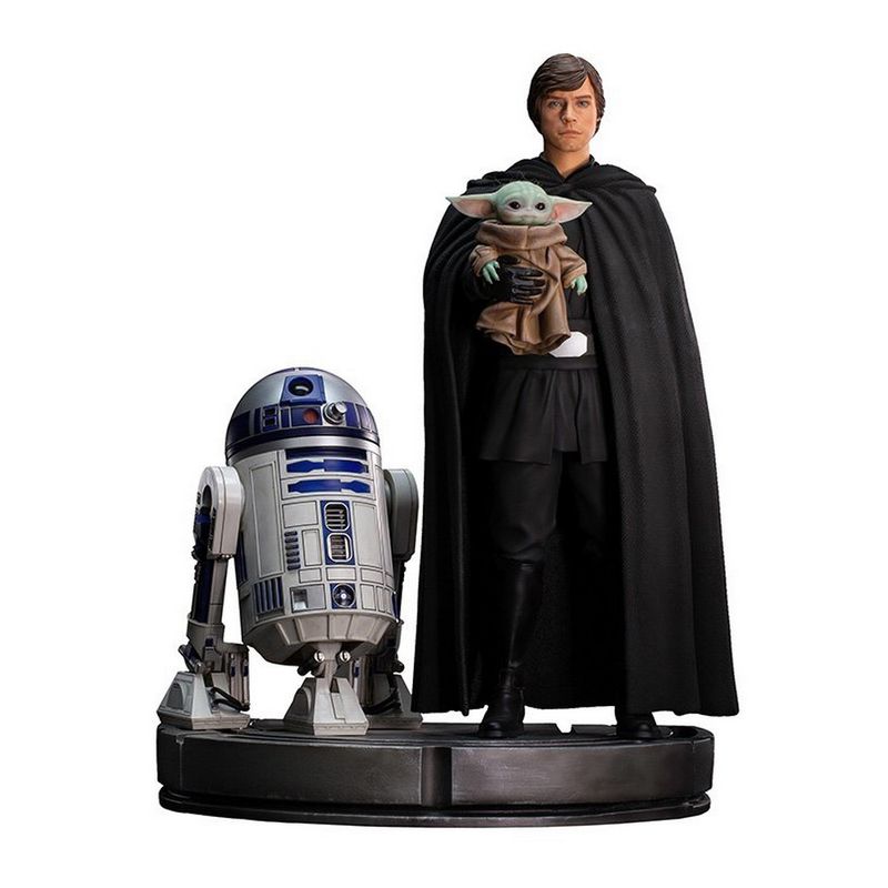 IRON STUDIOS - IRON STUDIOS STAR WARS MANDALORIAN LUKE SKYWALKER R2D2 GROGU