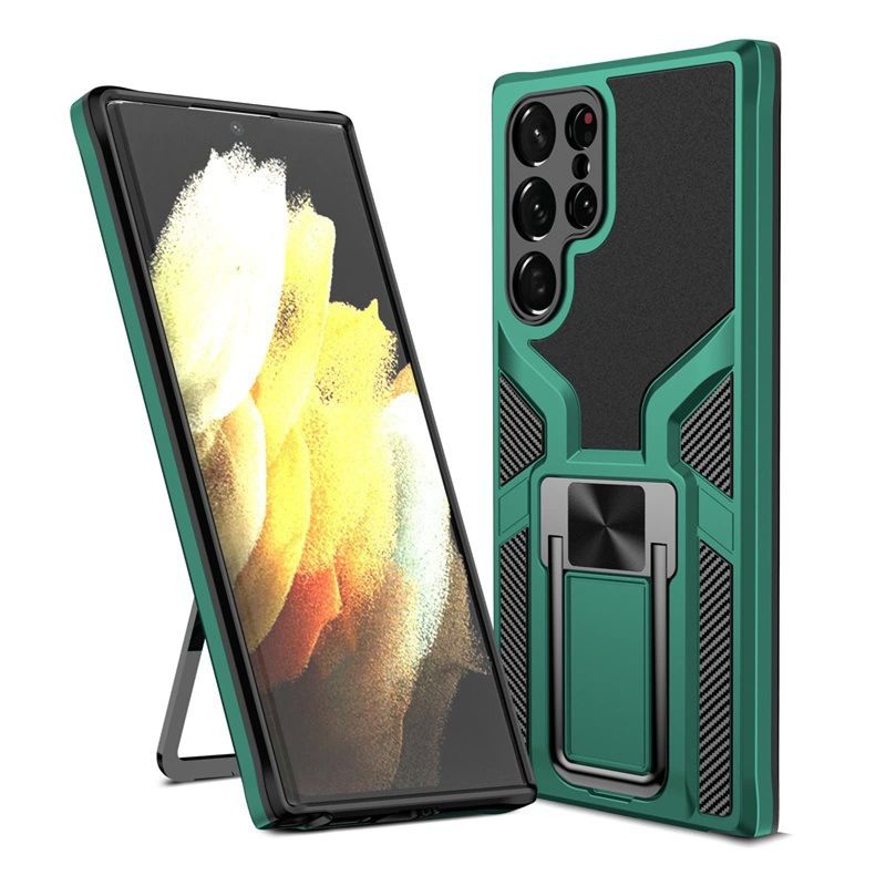 GENERICO - Carcasa Armor Con Anillo Para Samsung S23 Ultra - Verde