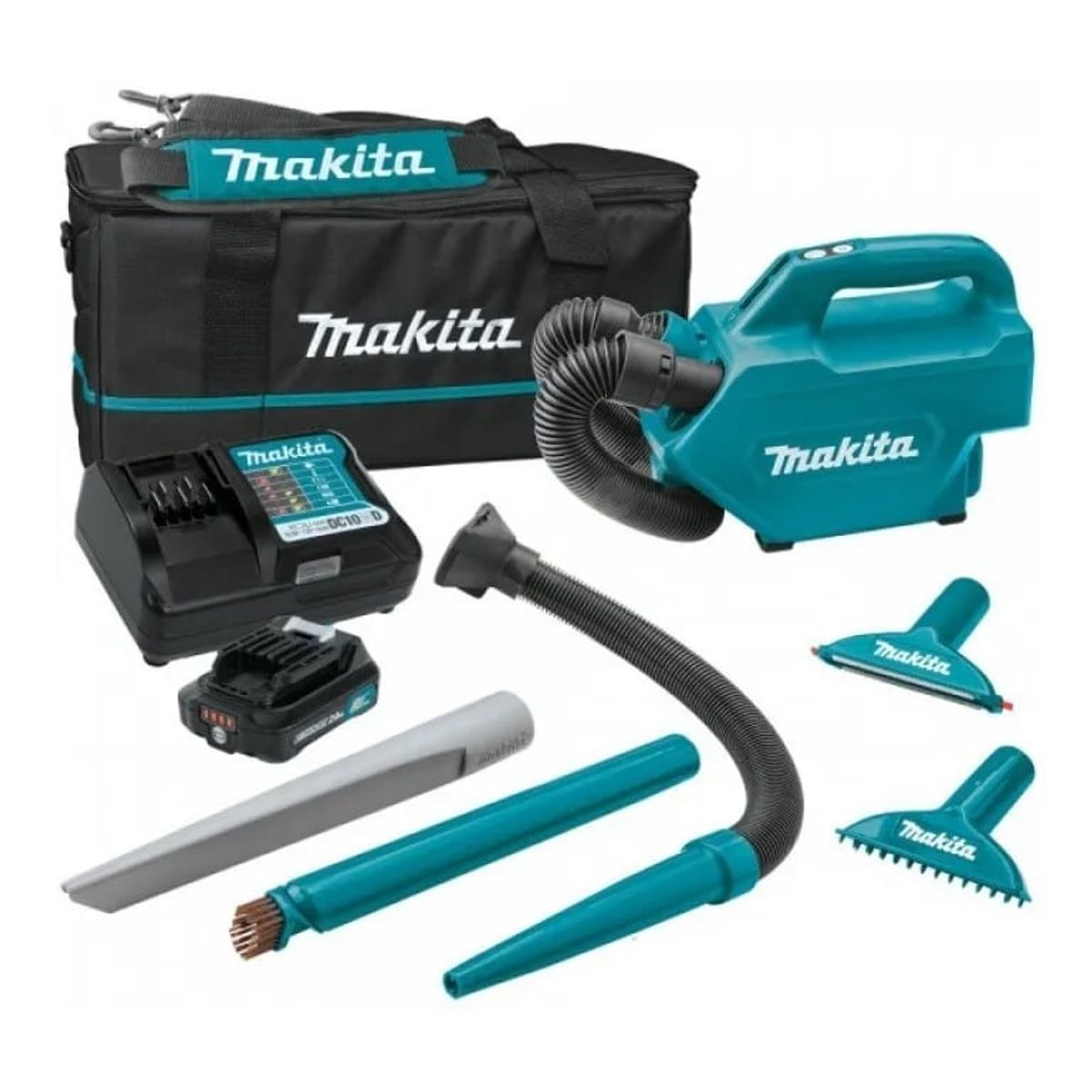 MAKITA - Aspiradora Inalámbrica Portátil 12v Makita Cl121dwa + Acc